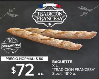 Carrefour Market Tradición Francesa Baguette x u oferta