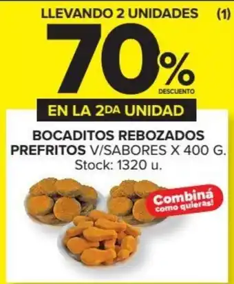 Carrefour Market 70% Descuento Bocaditos Rebozados Prefritos x 400g oferta