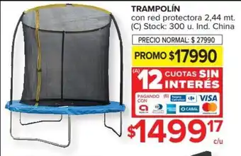 Carrefour Market Trampolín 2,44mt oferta