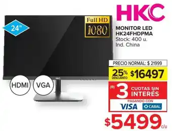Carrefour Market HKC Monitor Led HK24FHDPMA oferta