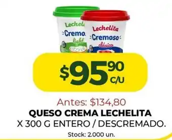 Super MAMI Lechelita Queso Crema x 300g oferta