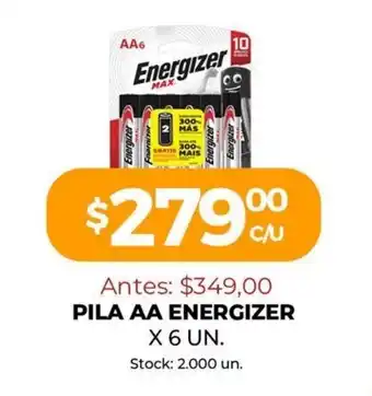 Energizer Pila AA x 6un.
