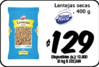 Lentejas secas 400g