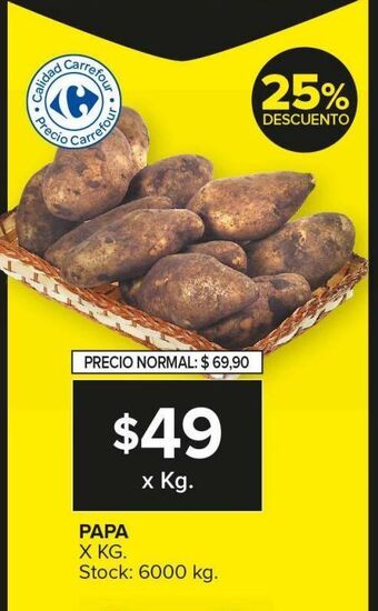 Carrefour Maxi Papa x kg oferta