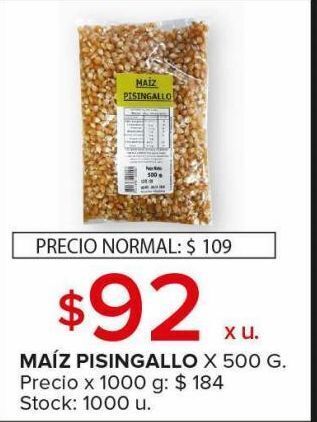 Carrefour Maxi Maíz pisingallo x 500g oferta
