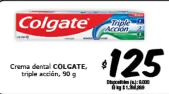 Cooperativa Obrera Colgate Triple Acción Crema Dental 90g oferta