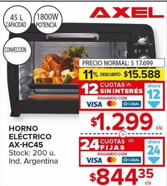 Carrefour Maxi Horno eléctrico oferta