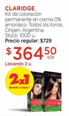 Farmacity Kit de coloración permanente en crema 0% amoníaco. oferta