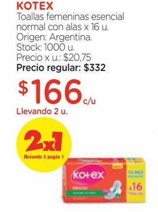 Farmacity Toallas femeninas esencial normal con alas x 16 u. oferta