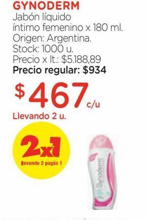 Farmacity Jabón líquido íntimo femenino x 180 ml. oferta