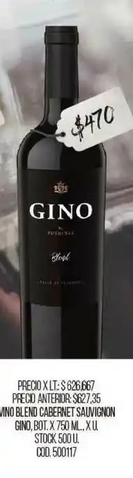 Coto Gino Vino Blend Cabernet Sauvignon x 750ml oferta