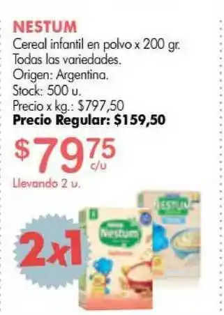 Simplicity Nestrum Cereal Infantil En Polvo x 200gr oferta
