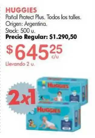 Simplicity Huggies Panal Protect Plus oferta