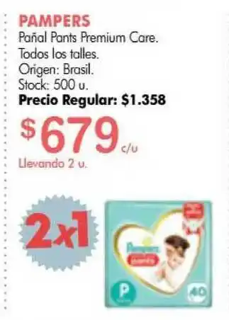 Simplicity Pampers Pañal Pants Premium Care oferta