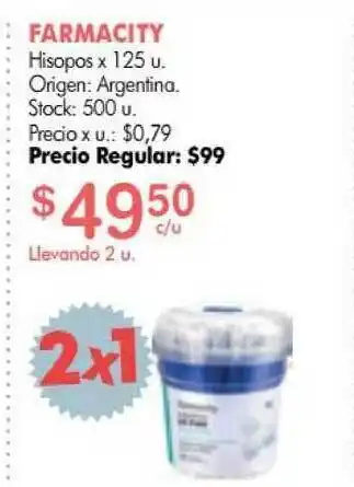 Simplicity Farmacity Hisopos x 125u oferta