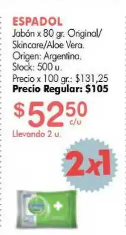 Espadol Jabón x 80gr