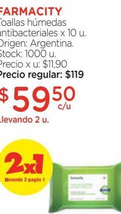 Farmacity Toallitas farmacity oferta
