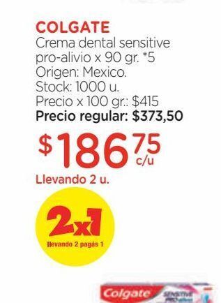 Farmacity Crema dental sensitive pro-alivio x 90 gr. oferta