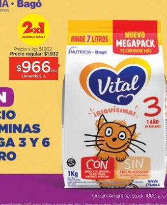 Farmacity Leche infantil vital oferta
