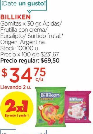 Farmacity Gomitas billiken ácidas x 25 g oferta
