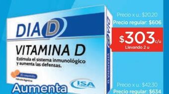 Suplemento dietario isa dia d x 30 comprimidos