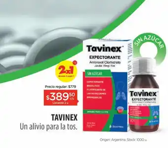 Farmacity Tavinex jarabe expectorante x 100 ml oferta