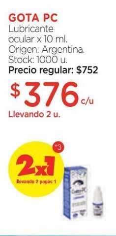 Farmacity Lubricante ocular x 10 ml. oferta