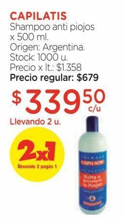 Farmacity Shampoo capilatis anti piojos x 500 ml oferta