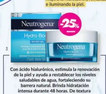 Hidratante facial en gel neutrogena hydro boost x 50 g