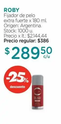 Farmacity Fijador de pelo extra fuerte x 180 ml. oferta