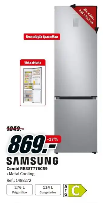 Media Markt Samsung Combi RB38T776CS9 oferta