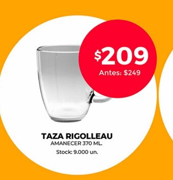 Supermercados Tadicor Taza Rigolleau Amanecer 370 ml oferta