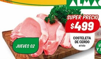Almacor Costeleta De Cerdo el kilo oferta