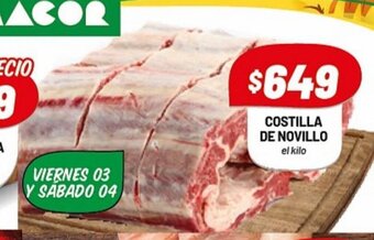 Almacor Costilla De novillo el kilo oferta
