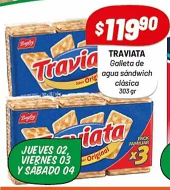 Almacor Traviata Galleta de agua sándwich clásica 303 gr oferta