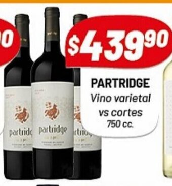 Almacor Partridge Vino varietal vs cortes 750 cc oferta