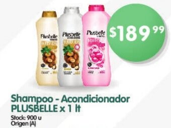 Supermercados Buenos Días Plusbelle Shampoo - Acondicionador x 1 lt oferta