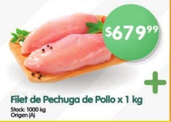 Supermercados Buenos Días Filet de Pechuga de pollo x 1 kg oferta