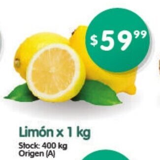 Supermercados Buenos Días Limón x 1 kg oferta
