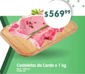 Supermercados Buenos Días Costeletas de Cerdo x 1 kg oferta