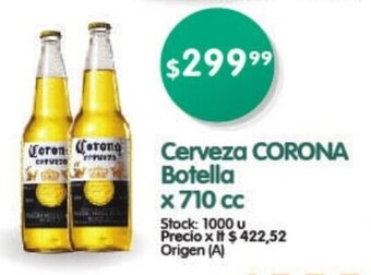 Supermercados Buenos Días Corona Cerveza Botella x 710 cc oferta