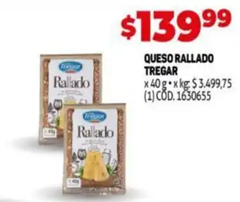 Makro Tragar Queso Rallado x 40 g oferta