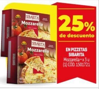 Makro Sibarita En Pizzetas Mozzarella x 3 u oferta