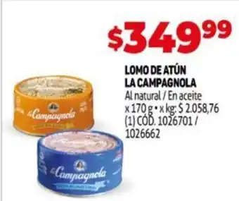 Makro La Campagnola Lomo De Atún x 170 g oferta