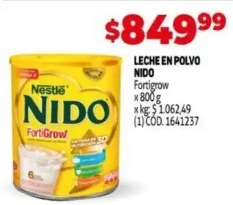 Makro Nido Leche En Polvo x 800 g oferta