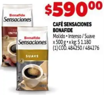 Makro Bonafide Café Sensaciones Molido,Intenso / Suave x 500 g oferta