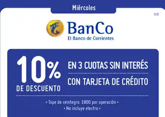 Walmart Banco El Banco de Corrientes oferta