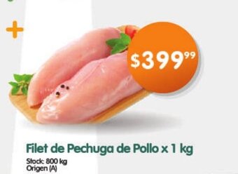 Supermercados Buenos Días Filet de Pechuga de pollo x 1kg oferta