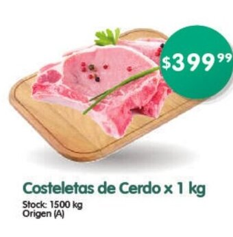 Supermercados Buenos Días Costeletas de Cerdo 1kg oferta