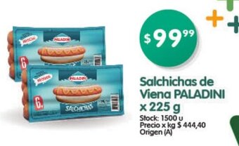 Supermercados Buenos Días Paladini Salchichas de Viena x 225g oferta